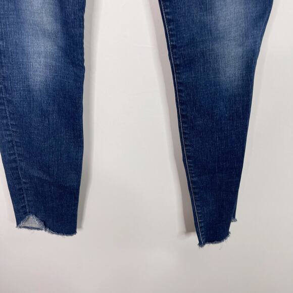 Frame Denim Size 26 Le Skinny De Jeanne Tulip Hem in York Wash Cotton Stretch - Picture 4 of 12